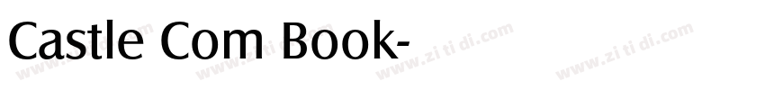 Castle Com Book字体转换